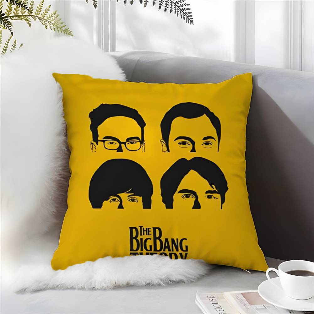 TV-Serie T-The Big Bang Theory-MT Kissenbezug Komfort Sofabett Seidig Elegant Unsichtbarer Reißverschluss Kissen Kissenbezug