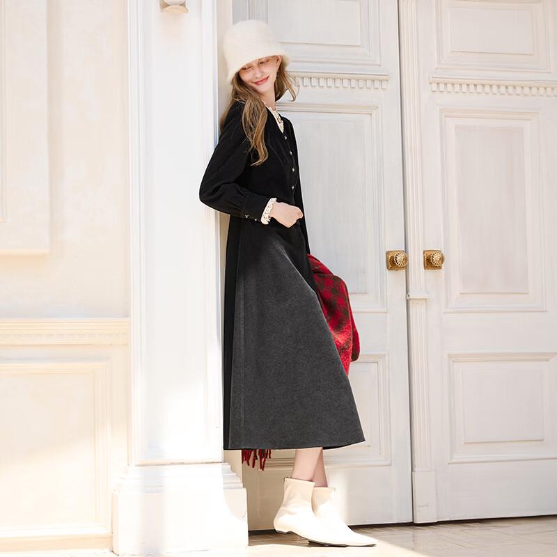 Elegant French V-Neck A-Line Dress