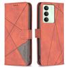 BINFEN COLOR For Realme 14x 5G Phone Case Wallet Stand Geometry Imprinted Leather Cover