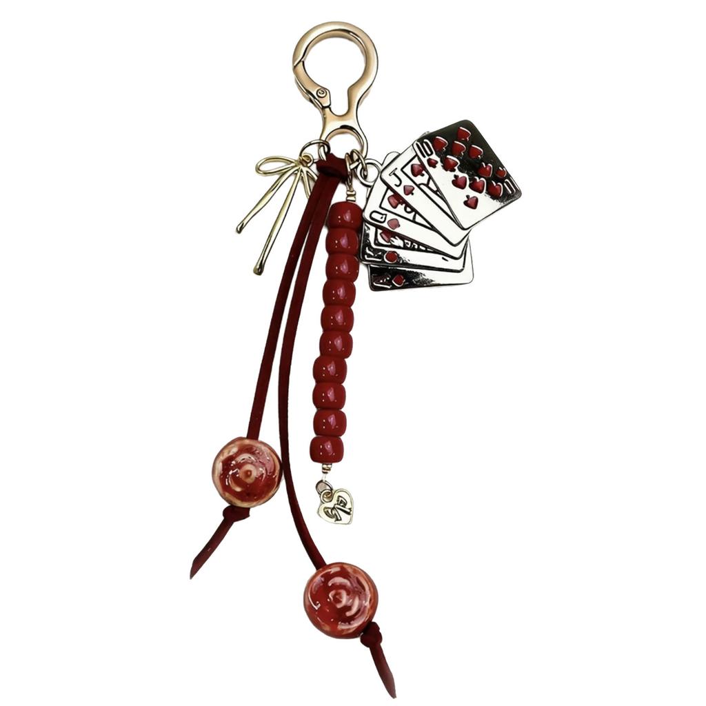 Bag Pendant Charm Braided Rope Keychain Bag Charms for Purse Handbags Bag Accessories Car Key Charm for Women Girls Gift