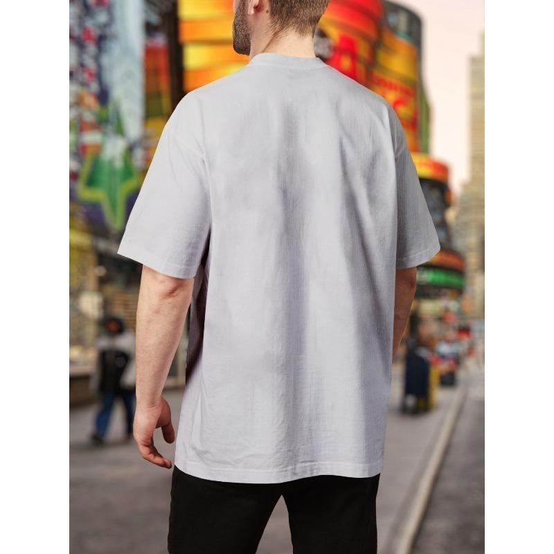 European sizes This Summer, Check Out The Trendy Men'S Short-Sleeve Crew Neck Tee Featuring a Digital Print of The Cool 'The Catfather' Design