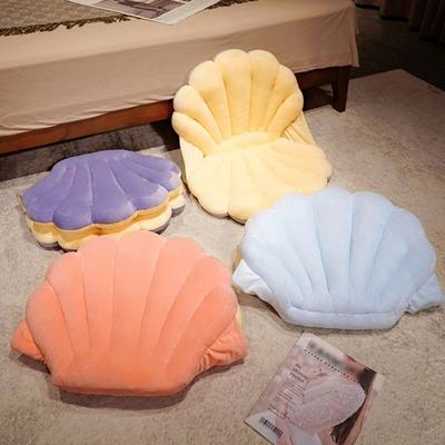 Practical Wear Resistant Wide Application Backrest Pillow Cartoon Shell Thicken Car Chair Seat Cushion for Home