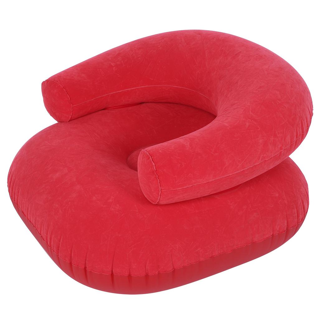 Inflatable Flocking Sofa Chair with Armrest for Living Room Bedroom Outdoor Furniture Supplies