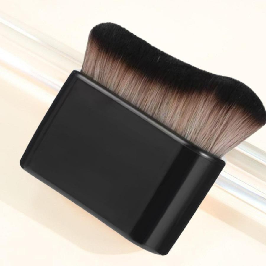 Wavy Foundation Brush for Liquid BB Cream, Ultra-Soft Flawless Blending, No Waste Low Absorption, Home Travel Pro чёрный