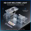 2 uds Luz LED de Bienvenida Insignia de Puerta de Coche Lámpara Proyector HD Inalámbrica Para Cadillac XT5 XTS CTS BLS SLS DTS SRX Escalade Tiburon Deville