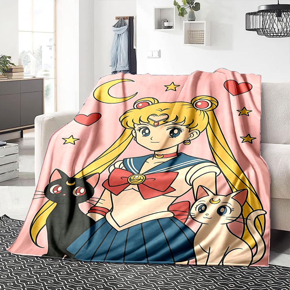1Pc Magical Guardian Angel Blanket For Couch Bed Plush Cozy Fuzzy Blanket Super Soft Warm Blankets For Fall And Winter 0918244