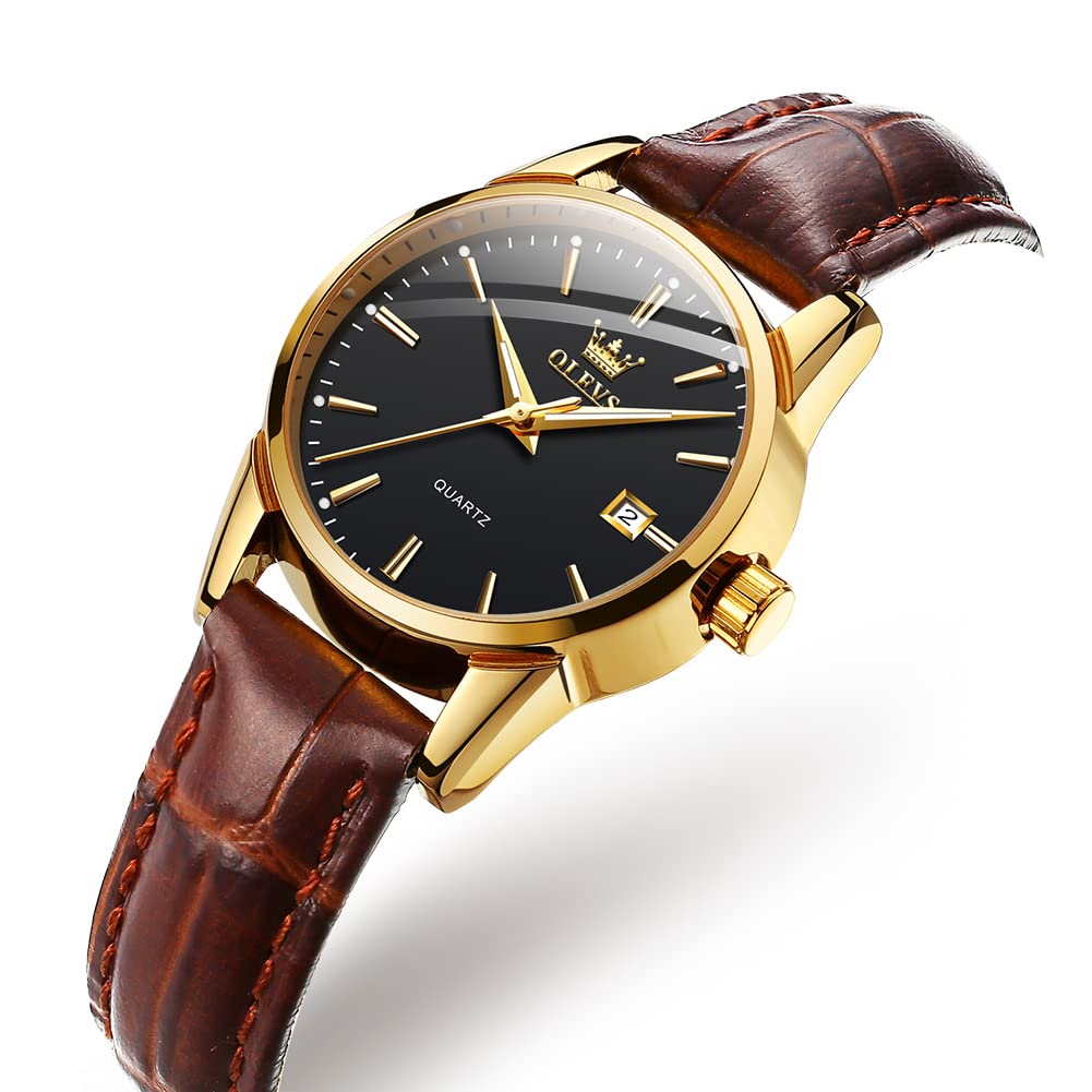 Leather Brand Simple Easy To for High School Students and Women's Watch, Blue, Stylish, Waterproof, Ultra-thin, Strap, Name, Small, Dial, Read,