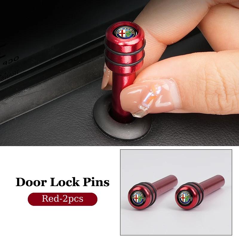 Car Sticker For Alfa Romeo 159 147 Car Interior Auto Lock Door Lift Alloy Safety Pin For Alfa Romeo Giulietta 159 147 156 166 Mi abc012