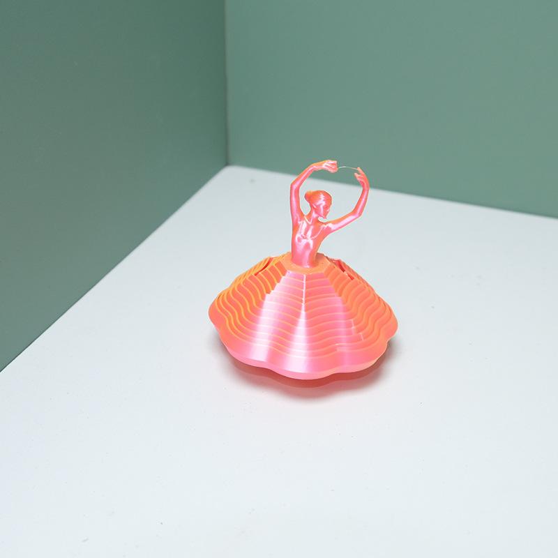 Spinning Ballerina Fidget Toy 3D Printed Excellent Stress Relief Solution For Adults and Kids A3