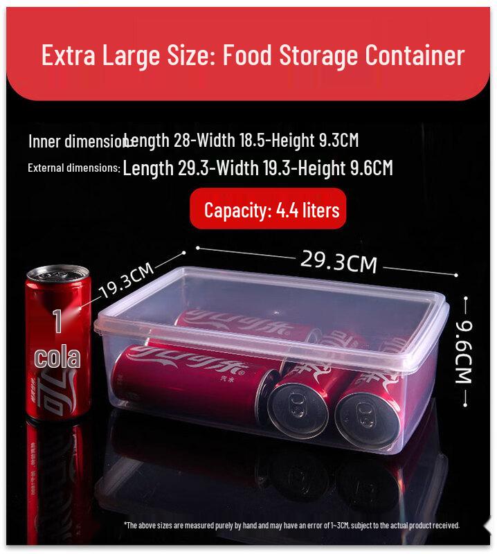 Allies Transparent Rectangular Food Storage Container, 4.4L