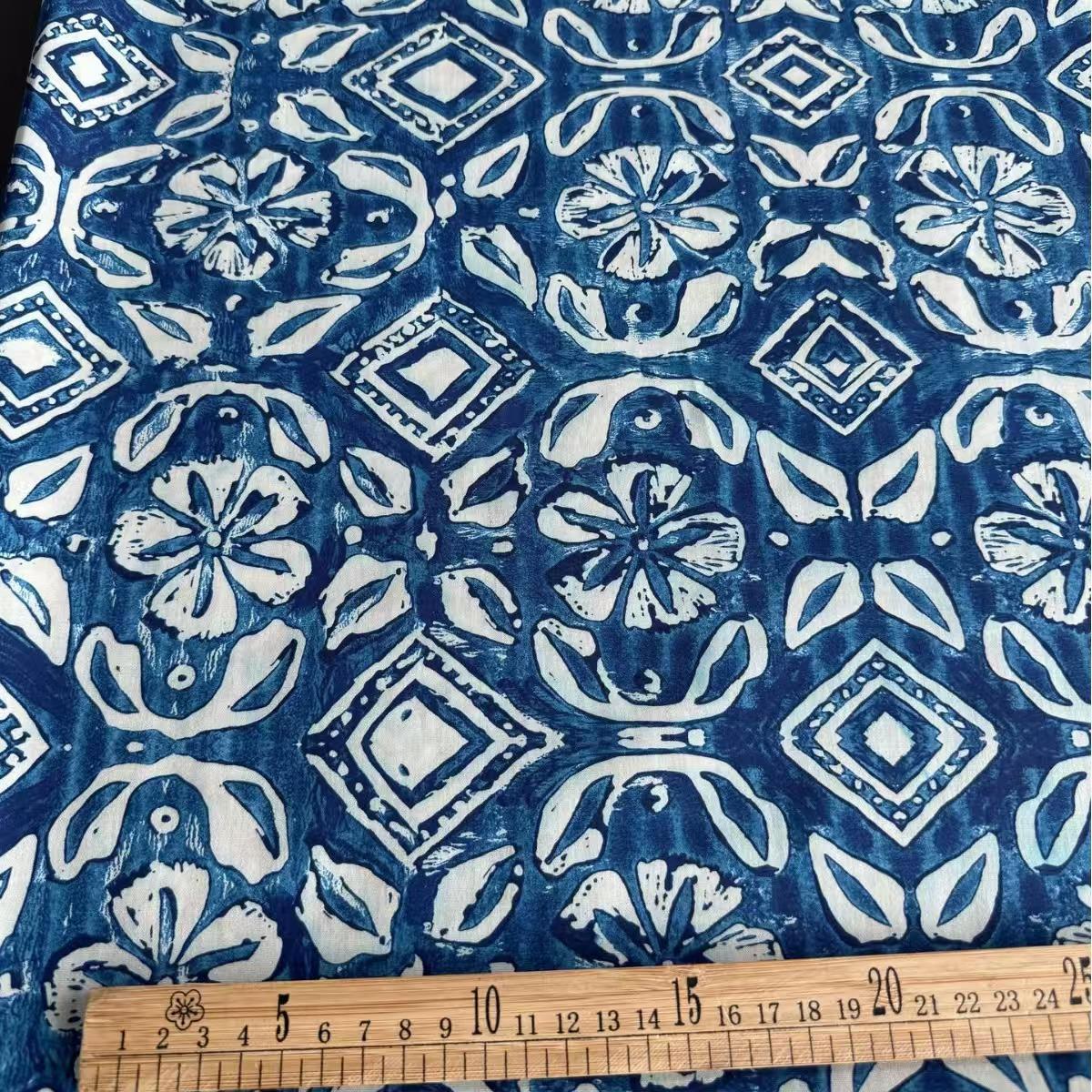 Digital Print 40S 100% Cotton High-Density Poplin - Blurred Tie-Dye Pattern, Handmade DIY Fabric