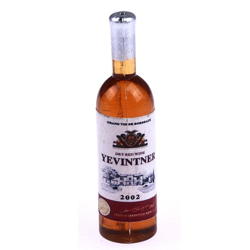 5 Stück 1:12 Puppenhaus Miniatur Simulation Weinflasche Küche Wohnzimmer Dekoration Zubehör