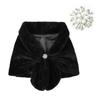 Trendy Ladies Shawl Set Large Size Wrap Polyester Furs Shawl Cold Weather Comfortable and Fashionable Outerwear