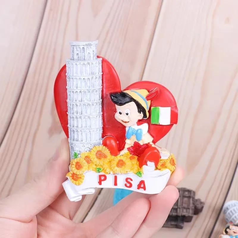 Italy Pisa Travelling Souvenirs Spain Madrid Denmark Copenhagen Fridge Stickers Home Decor Vietnam Fridge Magnets Wedding Gifts