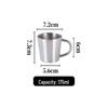 Taza Termo Aislada de Doble Pared de Acero Inoxidable 304 con Asa - Dorada