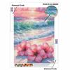 Creative Diamond Painting Kit for Adults DIY Tropical Hibiscus Rhinestone Picture Canvas for Leisure Craft Wall Art and Gift Making Fun Set