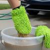 Car Wash Glove for Electric Bicycle Auto Truck Motorcycle Glass Clean Microfiber Chenille Mitt Scratch Free High Absorbent Lint