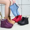 Hot-selling low-tube water shoes, short tube rain shoes, low-top water boots, and non-slip and waterproof rubber shoes