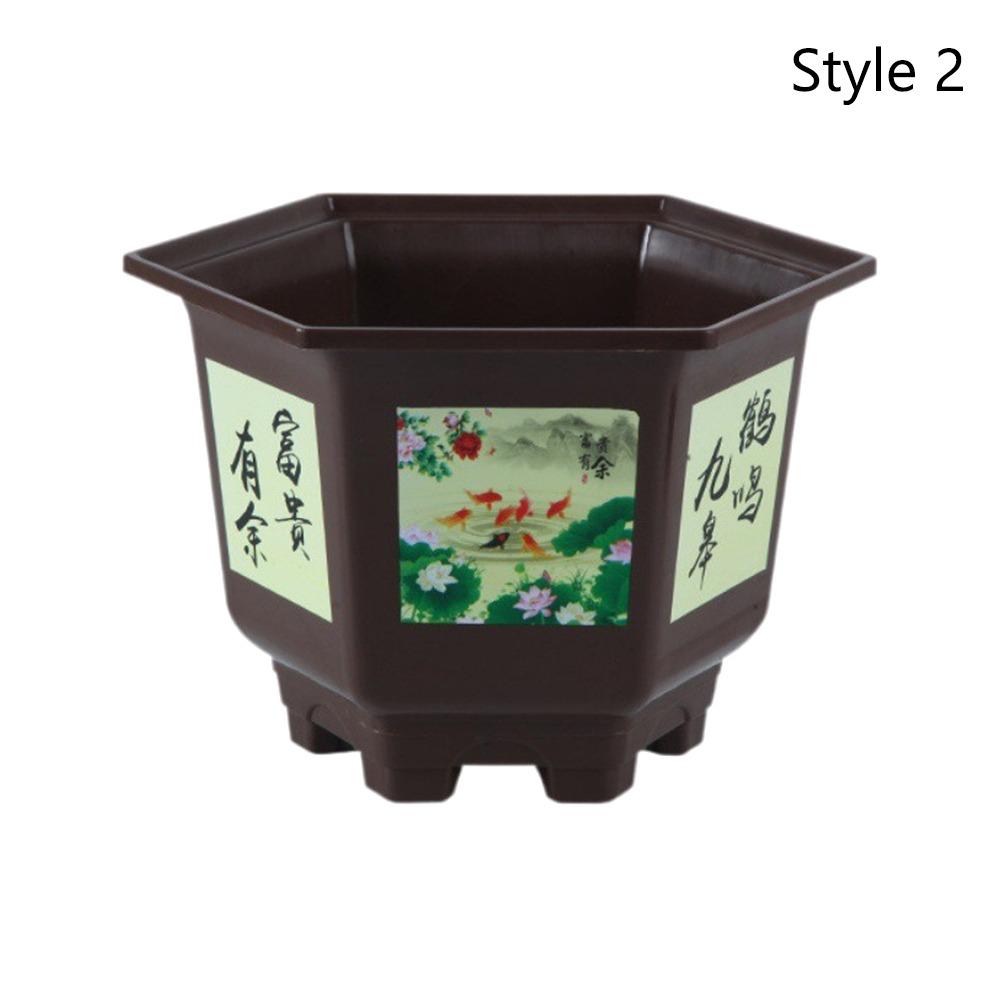 Thickened Potted Bonsai Plastic Hydroponic Planter Durable Water Planting Pots