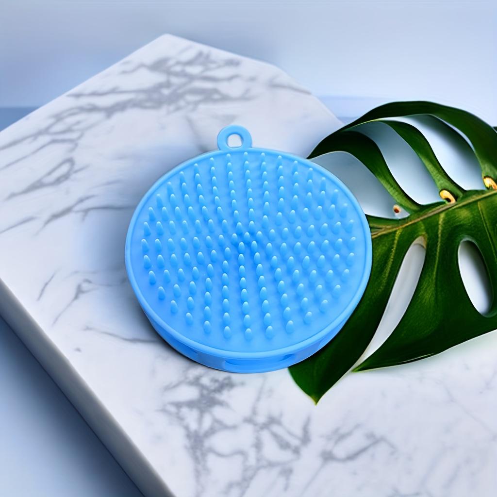 

1pc soft dog cat brush pet bath comb massage comb hair removal device pet supplies dog beauty washing and cleaning equipment синий