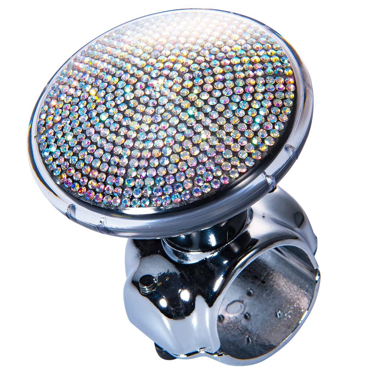 

Steering Wheel Spinner Crystal Decoration with Built-in Bearings (Silver) серебряный