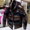 Waterproof Glossy 40D PU Nylon Down Jacket Fabric