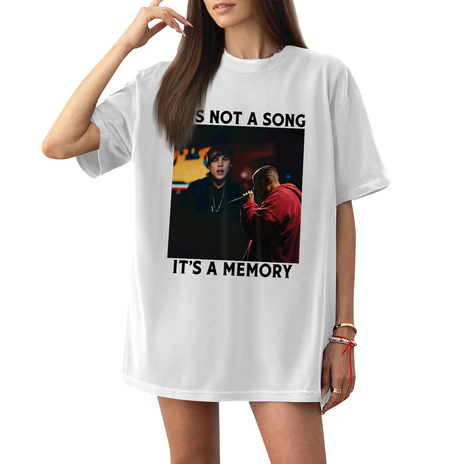 

Women s Casual Letter Print Short-sleeved Top T-shirt XL білий