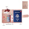 Customizable PU Leather Anti-Magnetic Passport Holder with Magnetic Buckle and Enterprise Logo