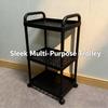 3/4-Tier Storage Cart,Multifunction Utility Rolling Cart Kitchen Storage Organizer,Mobile Shelving Unit Cart with Wheels for Bat
