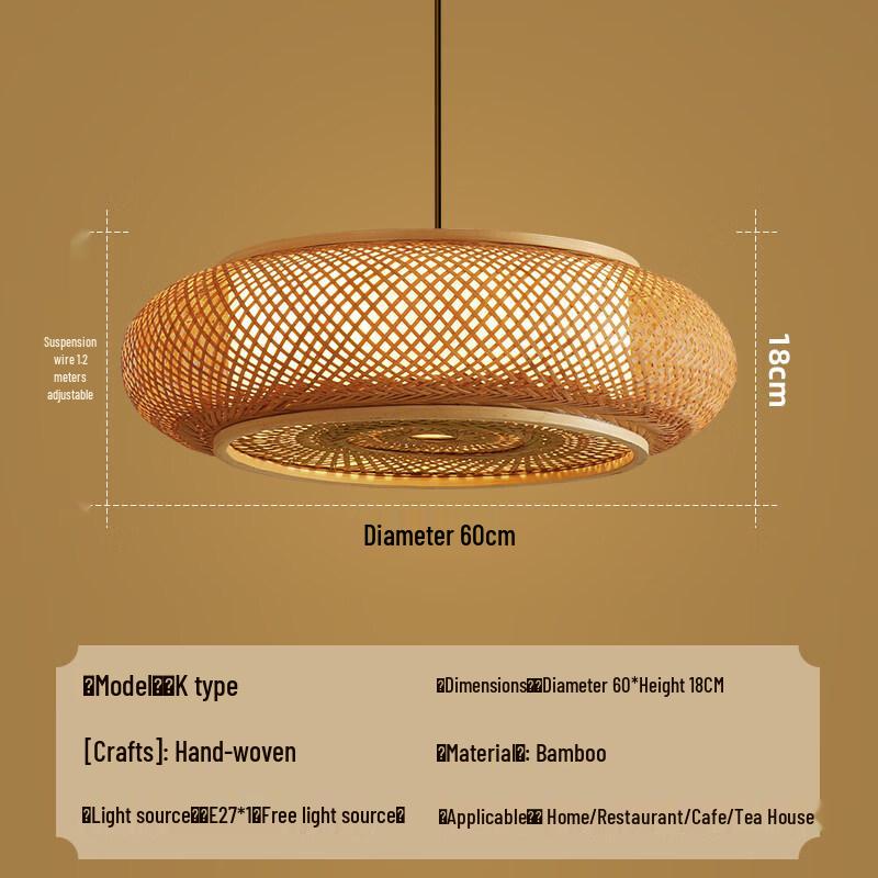 New Chinese Style Bamboo Pendant Lamp