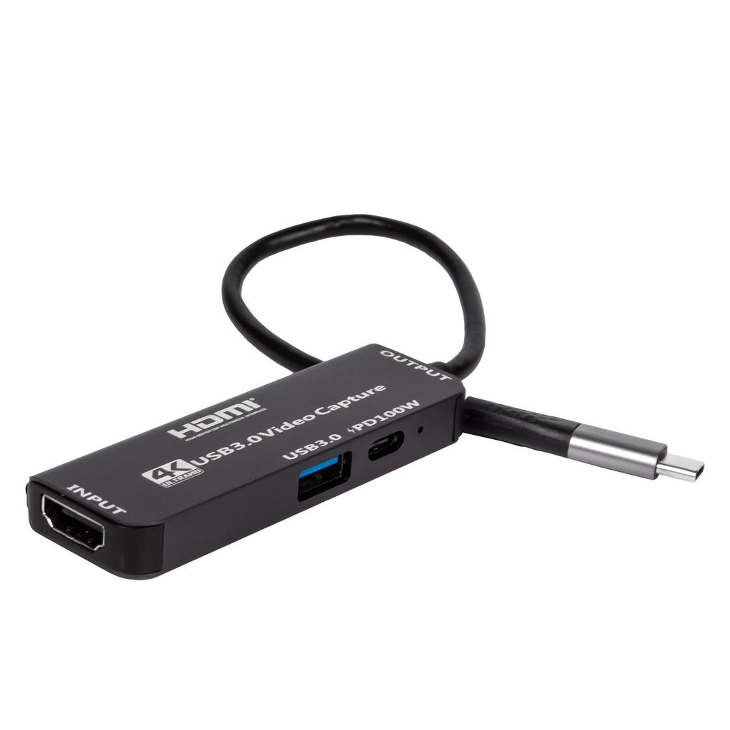 Hardrock Bestseller XC1-2 USB-C 1080p Capture Card Supporting PD 100W Charging USB 30 Data Transfer for Windows Compatibility
