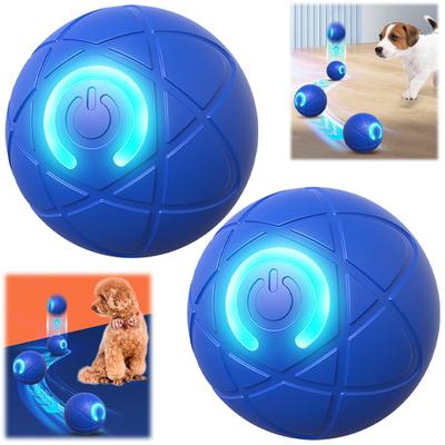 Balle Interactive pour Chien Balle Secouante Jouet Électrique Automatique Mobile et Roulant Jouet pour Chiens Masticateurs Agressifs