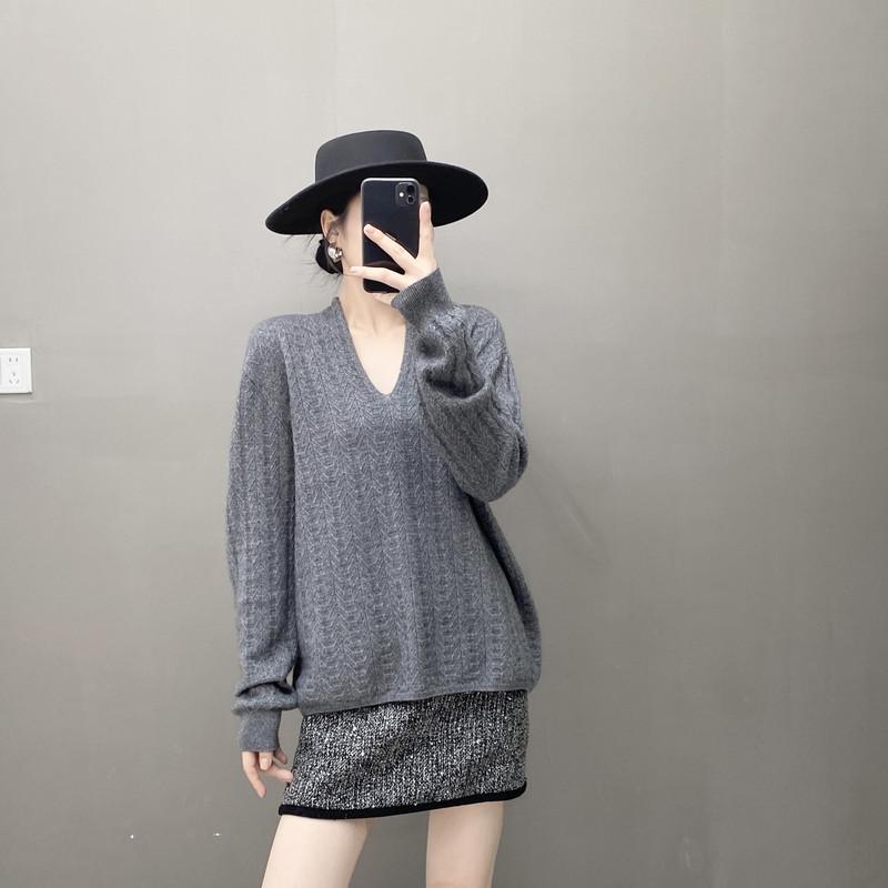 Qinghe 100% Pure Cashmere Women's Sweater - Ultra Soft Luxury Winter Pullover