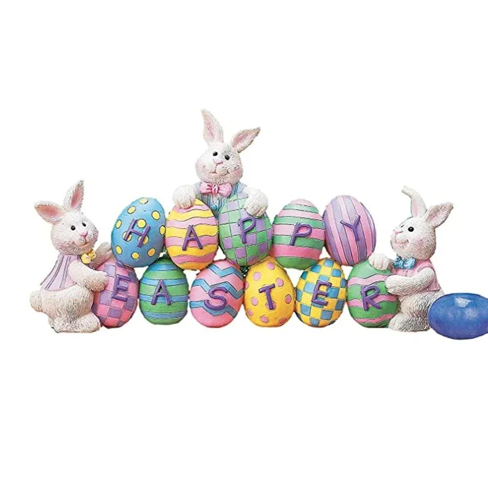 

2025 Настольное Пасхальное Весеннее Украшение Кролик Милые Фигурки Ручной Работы Декор для Дома Праздничные Принадлежности Миниатюрный Кролик Подарки 1pcs