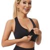 Zipper Sports Shockproof Bra Women Gather Underwear For Sporty Women Plus Size Bodybuilding Running Yoga Sports Bra Vest