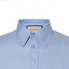 Gucci Oxford Cotton Shirt With Double G Embroidery 'Light Blue' Men's 703396-ZAK8B-4910