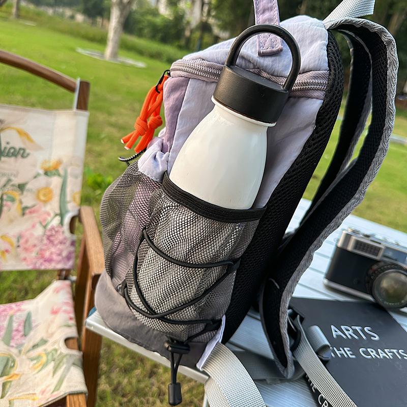 Outdoor Sports Bag Unisex Contrast Color Stitching Backpack Lightweight Travel Backpack