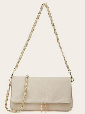 Lychee Pattern Underarm Chain Bag - Women's High-End Fashion 2025, Small Square Crossbody/Shoulder Bag