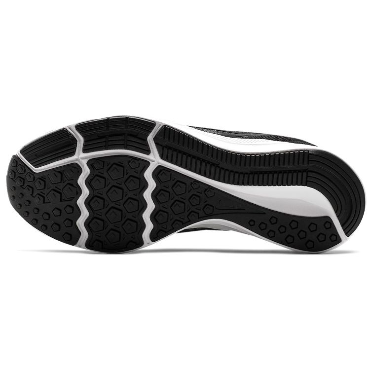 Nike Downshifter 9 Woven Durable Low-Top Kids Running Shoes Kids Sneaker Black White AR4135-002