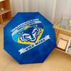 Warrington Wolves Print Auto 8?Ribs Folding Umbrella Wind Resistant Lightweight Automatic Umbrella For Daily Travel