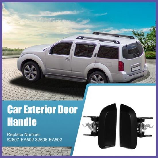 2 Pcs Rear Door Outer Handle Left Right 82607-EA502 82606-EA502 for Nissan New