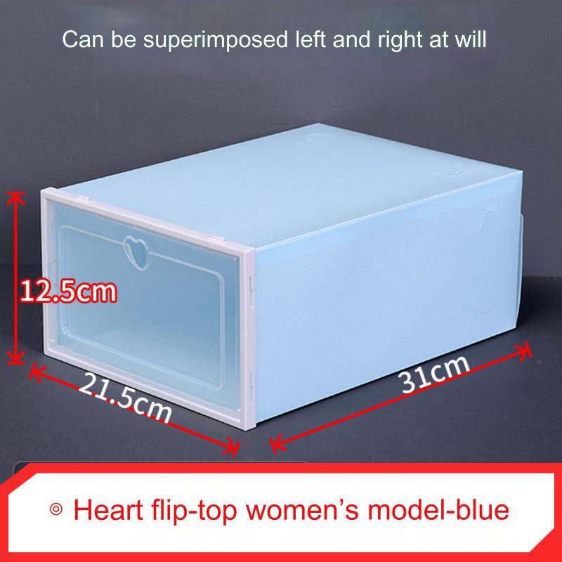 Shoe Organizer Stackable Shoe Storage Boxes Drawer Type Front Opening Shoe Rack Organizer Cabinet Shoes Container Thick Plastic
