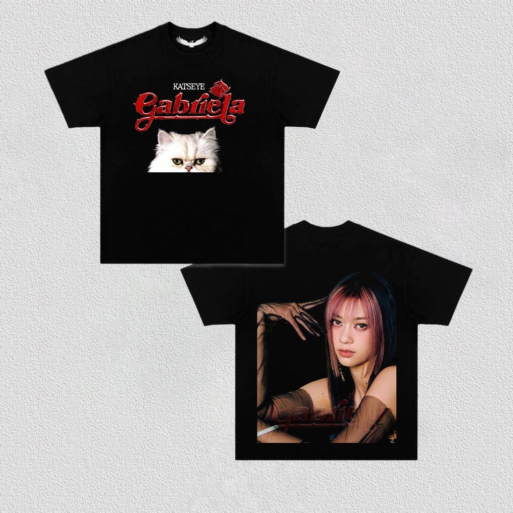 Kpop Korea Trendy Short Sleeve Katseye World T-shirt Men Women Oversized Y2k T-shirt High Quality Harajuku Street Wear Clothing