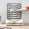 Wrought Iron Book Stand Desk Storage Desk Decoration