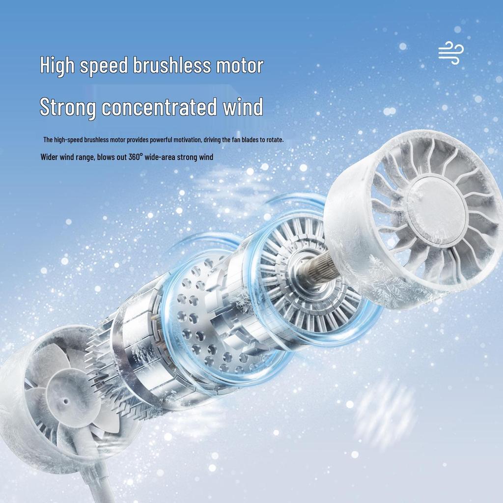 Weilexing 360° Portable Clip-On Fan with Digital Display