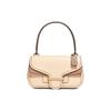 Cody Color Block Pebbled Leather Flap Shoulder Crossbody Tote Bag Medium Women Bags Morandi Oatmeal C2582-B4SB7