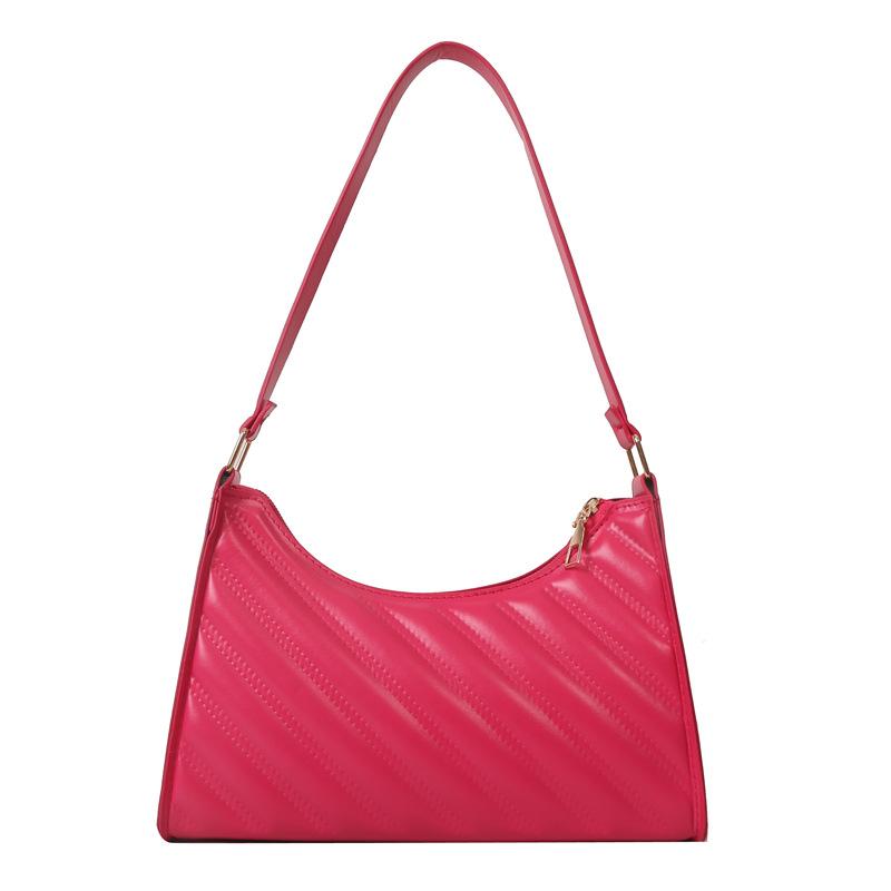 Women'S Bag Fashion Small Square Bag Niche Embossed Shoulder Bag Trend Versatile Underarm Bag Tide