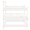 Garden Chairs 2 pcs White Solid Pine Wood