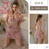 Sexy underwear women's new pure desire skirt relief flower hollow lace mesh suspender nightdress
