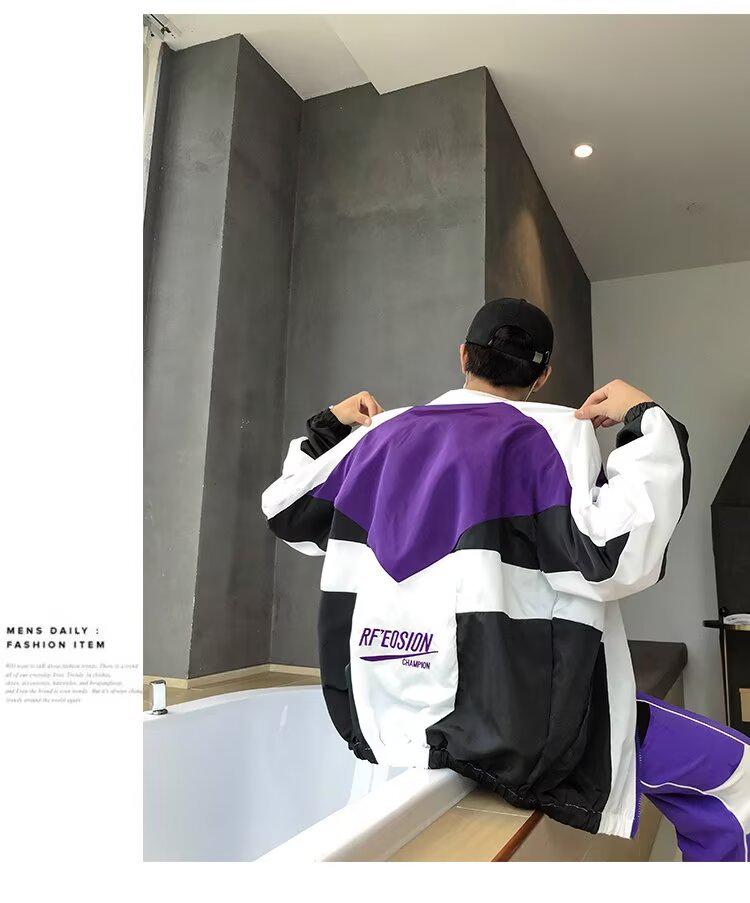 2025 Men's Pique Cool Jacket: Hong Kong, Harajuku & Korean Inspired Loose Fit for Spring & Autumn